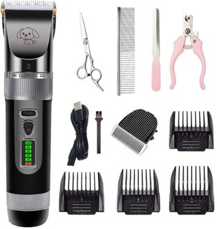 Huisdier Tondeuse Pet Clipper Elektrische Scheerapparaat Oplaadbare Hond Kat Geluidsarme Tondeuse Grooming Scheerapparaat Cut Machine set B706