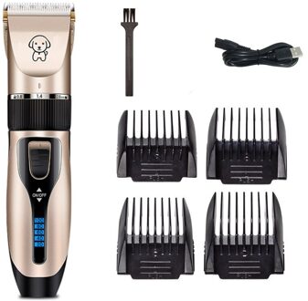 Huisdier Tondeuse Pet Clipper Elektrische Scheerapparaat Oplaadbare Hond Kat Geluidsarme Tondeuse Grooming Scheerapparaat Cut Machine set DXK001
