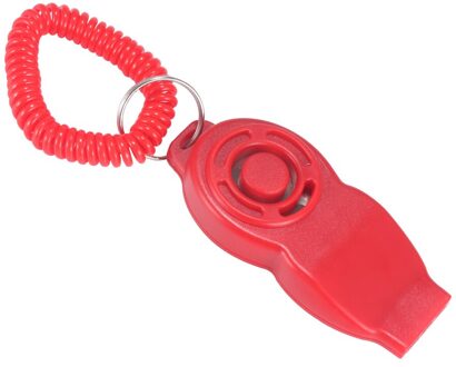 Huisdier Traine Training Fluitje Training Hond Klik Geluid Verstelbare Sound Plastic Sleutelhanger En Polsband Dierbenodigdheden Rood