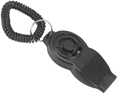 Huisdier Traine Training Fluitje Training Hond Klik Geluid Verstelbare Sound Plastic Sleutelhanger En Polsband Dierbenodigdheden zwart