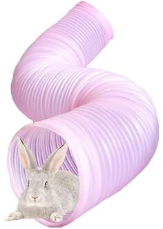 Huisdier Tunnel Creatieve Mode Plastic Hamster Tunnel Huisdier Spelen Speelgoed Voor Kleine Huisdieren 2 Kleuren Kan Kiezen Dierbenodigdheden roze-M