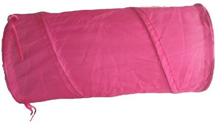Huisdier Tunnel Opvouwbare Kitten Speelgoed Met Bal Voor Honden Kat Training roos rood