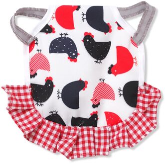 Huisdier Veer Protector Cock Patroon Terug Wing Protector Kip Kip Schort Kip Schort Elastische Kip Zadel Terug Veer Protector B