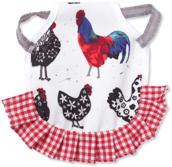 Huisdier Veer Protector Cock Patroon Terug Wing Protector Kip Kip Schort Kip Schort Elastische Kip Zadel Terug Veer Protector