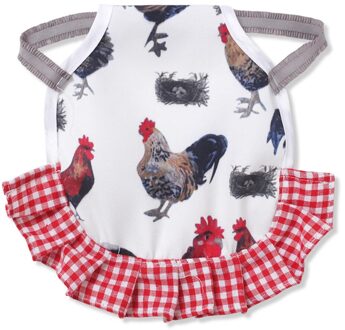 Huisdier Veer Protector Cock Patroon Terug Wing Protector Kip Kip Schort Kip Schort Elastische Kip Zadel Terug Veer Protector