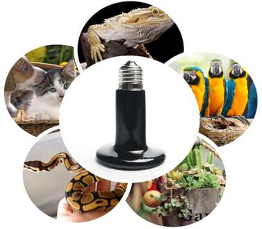 Huisdier Verwarming Lamp 200W Infrarood Keramische Warmte Emitter Gloeilamp Voor Reptile Huisdier Broedmachine Amfibieën Kippen Lamp