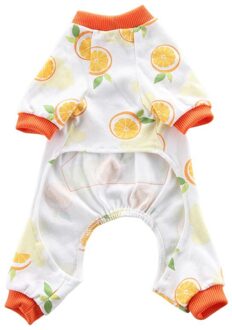 Huisdier Vier-Legged Pyjama Katoen Comfortabel Ademend Duurzaam Leuke Gedrukt Hond Kleren O / XL