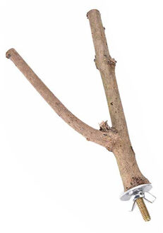 Huisdier Vogel Boomtak Stand Rack Papegaai Ruwe Hout Vork Speelgoed Hamster Tak Zitstokken Voor Vogelkooi 15cm