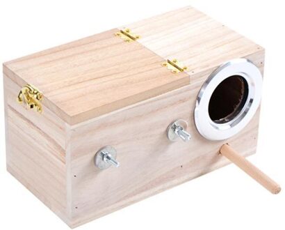 Huisdier Vogel Huis Parkiet Nest Doos Vogel Huis Budgie Fokken Doos Voor Lovebirds Paring Parrotlets Doos Hout O0X0 links