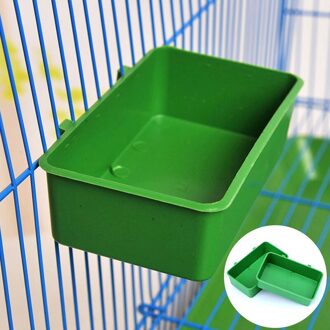 Huisdier Vogel Papegaai Bad Plastic Multifunctionele Voedsel Container Papegaai Bad Plastic Opknoping Vogel Feeder Plastic Voedsel Container