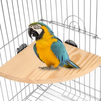 Huisdier Vogel Papegaai Natuurlijke Houten Baars Platform Stand Rack Speelgoed Hamster Tak Zitstokken Voor Vogelkooi Speelgoed Dierbenodigdheden