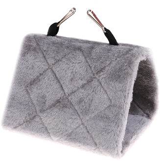Huisdier Vogel Papegaai Parkiet Budgie Warm Hangmat Kooi Hut Tent Bed Opknoping Cave Huisdier Tool Grijs