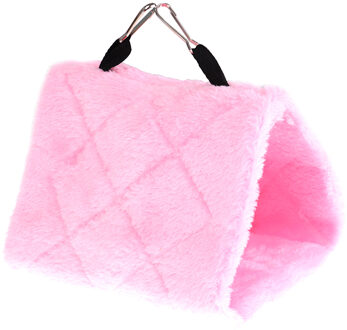 Huisdier Vogel Papegaai Parkiet Budgie Warm Hangmat Kooi Hut Tent Bed Opknoping Cave Huisdier Tool Roze