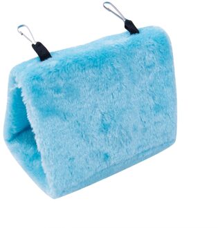 Huisdier Vogel Papegaai Parkiet Budgie Warm Hangmat Kooi Zachte Hut Tent Bed Opknoping Cave blauw