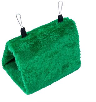 Huisdier Vogel Papegaai Parkiet Budgie Warm Hangmat Kooi Zachte Hut Tent Bed Opknoping Cave groen