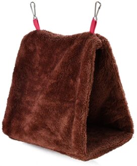 Huisdier Vogel Papegaai Parkiet Budgie Warm Hangmat Kooi Zachte Hut Tent Bed Opknoping Cave koffie 17X11X13CM