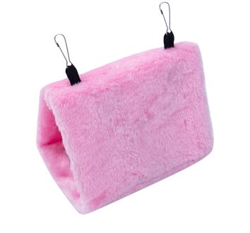 Huisdier Vogel Papegaai Parkiet Budgie Warm Hangmat Kooi Zachte Hut Tent Bed Opknoping Cave roze