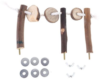 Huisdier Vogel Papegaai Valkparkiet Stand Frame Parkiet Kooi Ladder Klimmen Hangmat Schommel Speelgoed Opknoping Accessoires