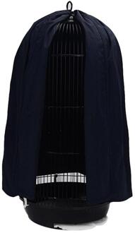 Huisdier Vogelkooi Doek Cover Ronde Ademend Papegaaienkooi Cover Guard Lichtgewicht Vogelkooi Netto Vogelkooi Decoratie donker blauw