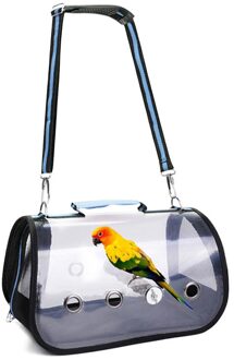 Huisdier Vogelkooi Zak Outdoor Huisdier Vogel Reizen Kooi Kat En Hond Transparante Uitje Zak Vogel Reizen Rest Pack blauw