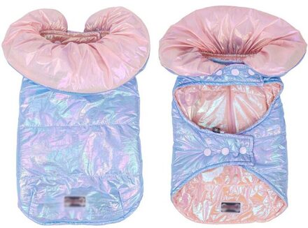 Huisdier Warm Windjack Waterdicht Winddicht Reflecterende Verstelbare Bijpassende Grote Kraag Leuke Hond Kostuum L / M