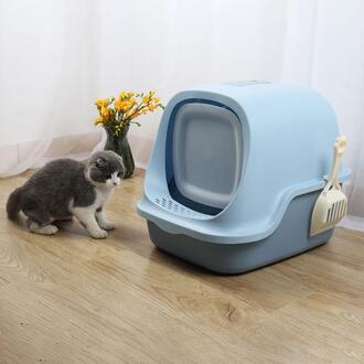 Huisdier Wc Ondersteek Anti Splash Katten Kattenbak Kat Hond Lade Met Scoop Kitten Hond Schoon Toilette Thuis Plastic Zand doos Levert 02