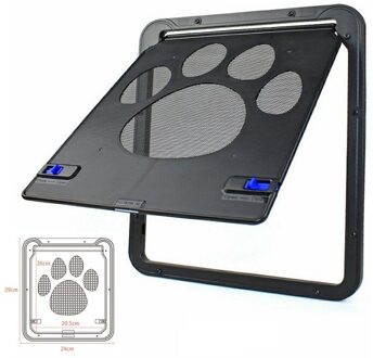 Huisdierdeur veilige afsluitbare magnetische schermdeur voor honden Katten Raamdeur voor huisdieren Vrij mode Mooi patroon te installeren geel