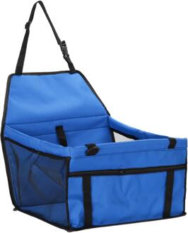 Huisdieren Autostoeltje Ademend Waterdicht Puppy Kat Hond Reizen Veilig Carrier Pad Mand Voor Hond Kat Ademend Kennel puppy blauw