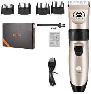 Huisdieren Hair Cut Machine Grooming Kat Hond Haar Trimmer Elektrische Clipper Oplaadbare Geluidsarme Huisdier Tondeuse Remover Cutter