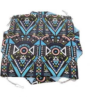 Huisdieren Hangmat Katoen Hamster Muis Opknoping Kat Bed Huisdier Eekhoorn Hamster Gedrukt Double Layer Hangmat Opknoping Bed Zachte Huis Nest Geometry / S