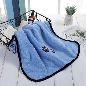 Huisdieren Hond Bad Handdoeken Perros Voor Honden Kat Puppy Microfiber Super Absorberende Huisdier Drogen Handdoek Deken Met Pocket Cleaning Supply Grijs