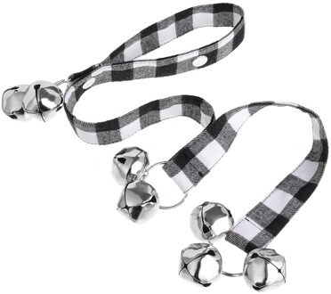 Huisdieren Honden Klokken Deurbellen Touw Training Verstelbare Deurbel Benodigdheden voor Puppy TB zwart en wit