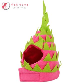 Huisdieren Hoofd Sjaal Voor Kerst Halloween Cosplay Hoeden Hond/Kat Pet Hoofddeksels Pitaya Vorm Hoed Leuke Huisdier hoed