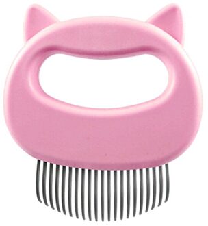 Huisdieren Kat Hond Massage Kam Ontharing Open Knoop Borstel Huisdier Shell Naald Kam Schoon Massage Haar Remover Borstel Huisdier leverancier roze