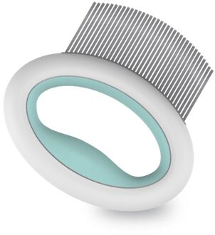 Huisdieren Kat Hond Massage Shell Kam Grooming Borstel Handvat Haar Ontharing Shedding Schoonmaak Tool Huisdier Producten groen