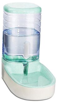 Huisdieren Katten Honden Automatische Waterer Water Dispenser 3.8 L Of Voedsel Feeder Huisdier Automatische Feeder MDJ998 drinking water groen
