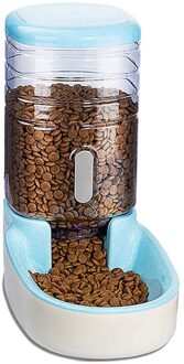Huisdieren Katten Honden Automatische Waterer Water Dispenser 3.8 L Of Voedsel Feeder Huisdier Automatische Feeder MDJ998 feeding machine blauw
