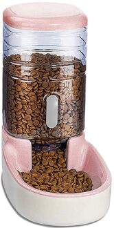 Huisdieren Katten Honden Automatische Waterer Water Dispenser 3.8 L Of Voedsel Feeder Huisdier Automatische Feeder MDJ998 feeding machine roze
