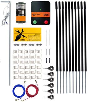Huisdieren kit - Schrikdraad - M35 - 230V - 50 cm - 100m - 0,35 J