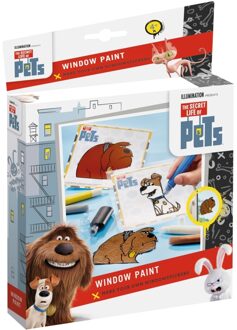 Huisdiergeheimen Raamverf Secret Life of Pets ToTum