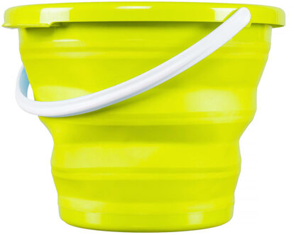 Huishoud Emmer opvouwbaar - 10L - groen - kunststof/rubber