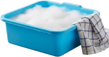 huishoud Teil - Afwasbak - kunststof - vierkant - 11 Liter - blauw - 36 x 35 x 13 cm