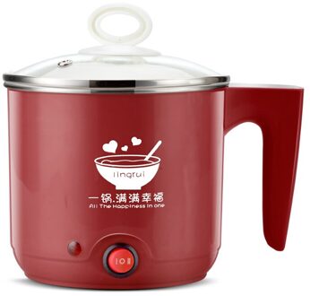 Huishoudelijke 1L Elektrische Kookplaat Mini Keuken 400W Rvs Koken Pot Draagbare Multifunctionele Voedsel Koken Gadget Apparaat Pot koffie