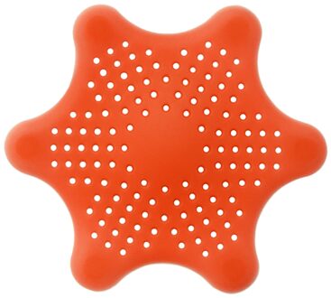 Huishoudelijke Aanrecht Filter Douche Drain Haar Catcher Bad Stopper Plug Gootsteenzeefje Filter Douche Sink Zeef Plug Keuken Oranje