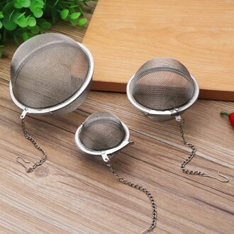 Huishoudelijke Accessoires Rvs Thee Zetgroep Sphere Locking Spice Tea Ball Zeef Mesh Zetgroep Thee Filter Theepot 5cm