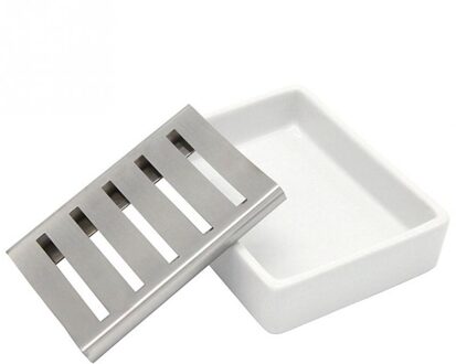 Huishoudelijke Afvoer Voor Badkamer Houder Opslag Zeepbakje Rvs Keramische