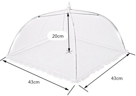Huishoudelijke Anti Muggen Vliegen Slip Kant Netto Opvouwbare Paraplu Opvouwbare Voedsel Deksel Netto Voor Thuis Buiten Picknick Voedsel Protector