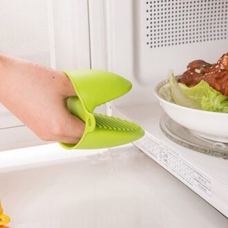 Huishoudelijke Artikelen Keuken Silica Magnetron Isolatie Handschoenen Siliconen Oven Isolerende Handschoenen Украшение Дома groen