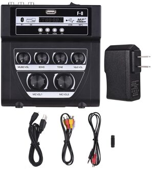 Huishoudelijke Audio Mixer Geluid-Plastic Mini Karaoke Microfoon Stereo Echo-Mixer Ondersteuning Opname Mp3 1 Stuk