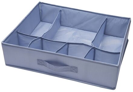 Huishoudelijke Closet Ondergoed Organizer Lade Divider Multi-Size Opvouwbaar Opbergdozen Ondergoed Closet Voor Stropdassen Sokken blauw